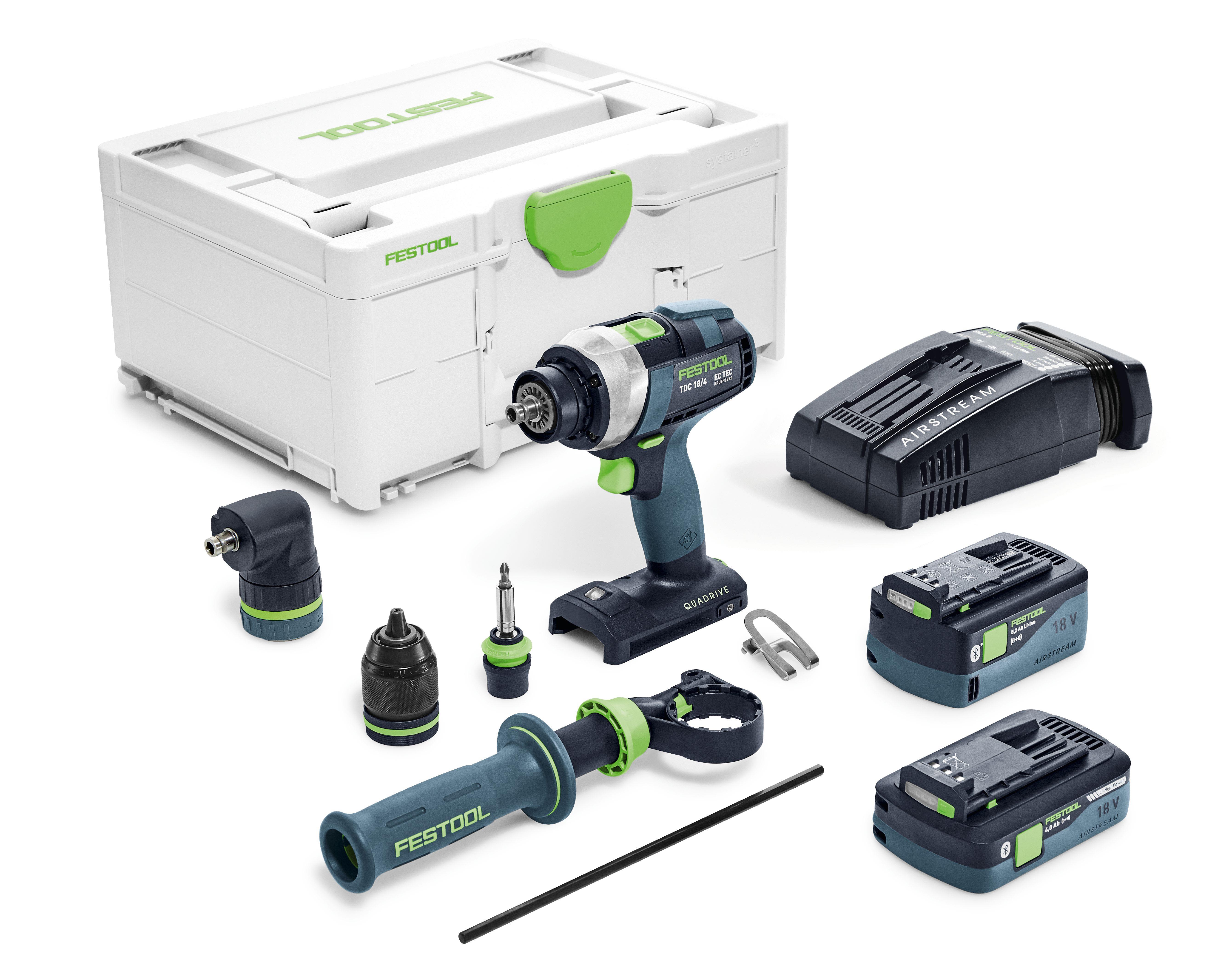 Festool TDC 18/4 5,2/4,0 I-Set-SCA Skruvdragare med batteri och laddare