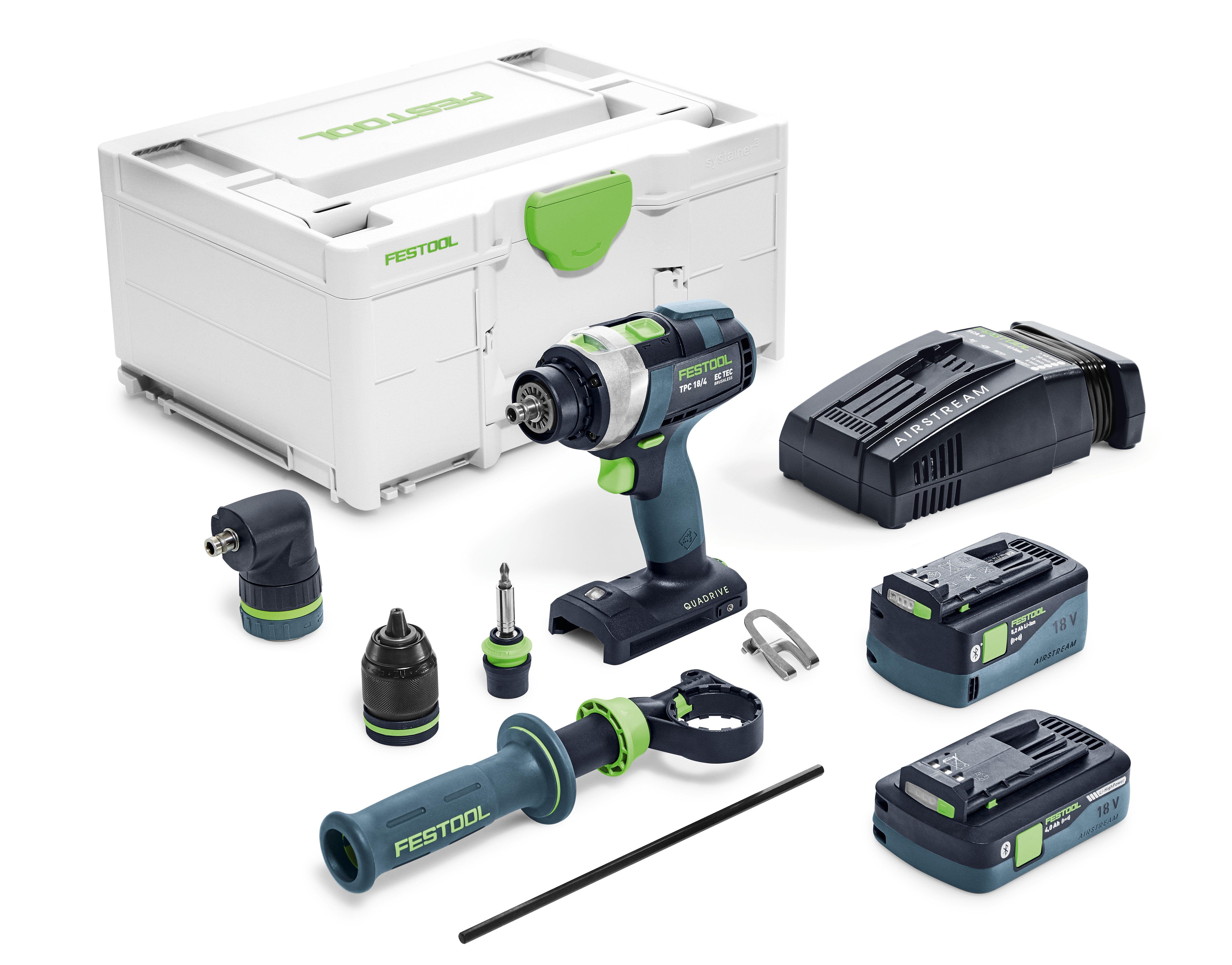 Festool TPC 18/4 5,2/4,0 I-Set SCA Skruvdragare med batteri och laddare