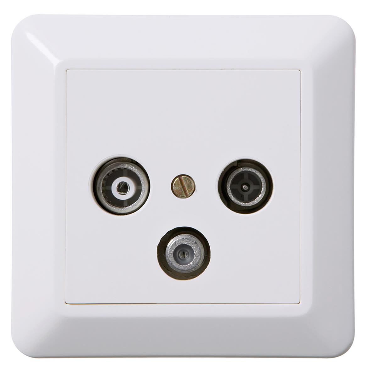 Elko EKO30163 Antennuttag renvit, satellitutgång