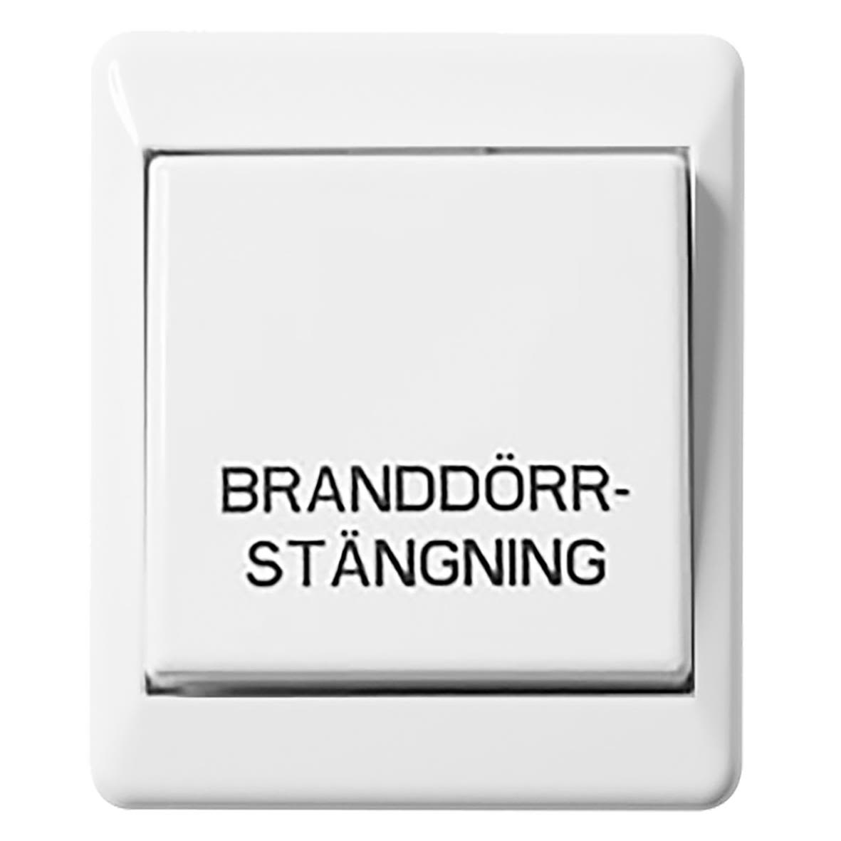 Elko EKO07458 Tryckknapp renvit, branddörrstängning