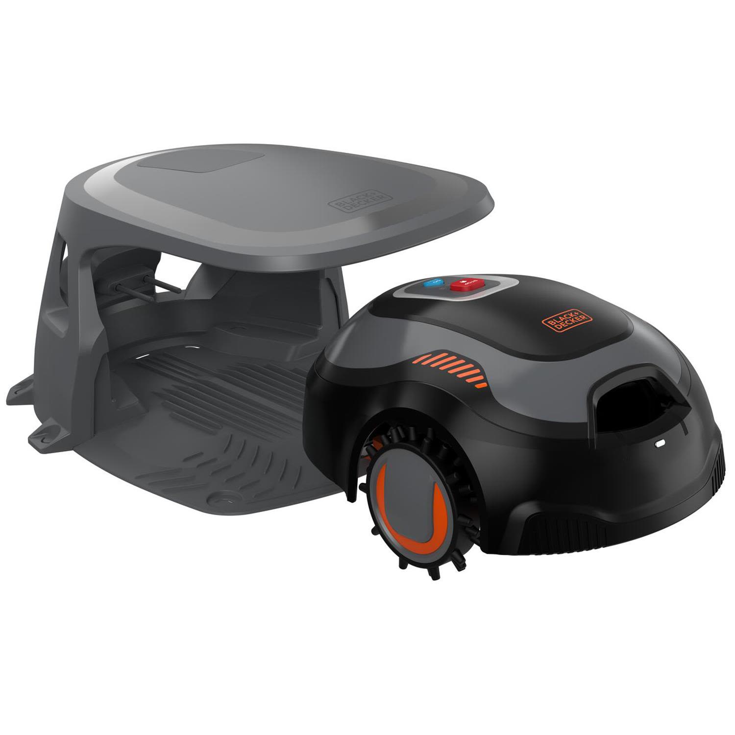 Black & Decker BCRMW123-QW Robotic Lawnmower med Self-clean function & garage 700 m²