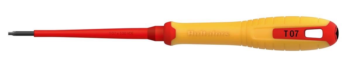 Hultafors 446565 Skrutrekker for Torx, isolert 1000 volt T 07 x 100 VDE