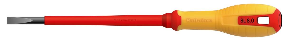 Hultafors 445145 Skrutrekker for sporskruer, isolert 1000 volt SL 1,2x8,0x175 VDE