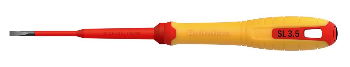 Hultafors 445055 Skrutrekker for sporskruer, isolert 1000 volt SL 0,6x3,5x100 VDE