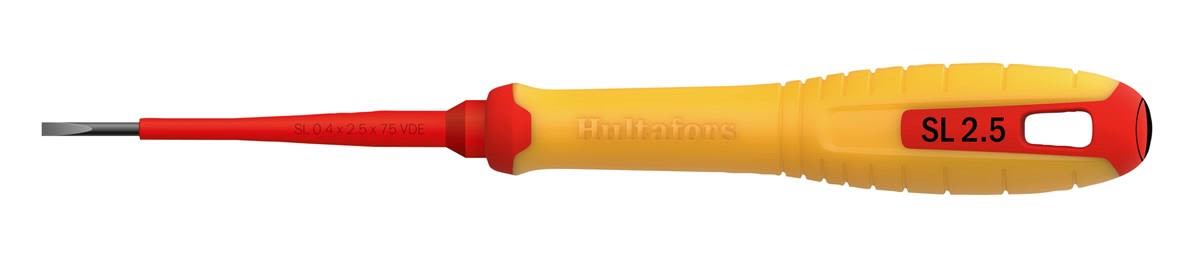 Hultafors 445035 Skrutrekker for sporskruer, isolert 1000 volt SL 0,4x2,5x75 VDE