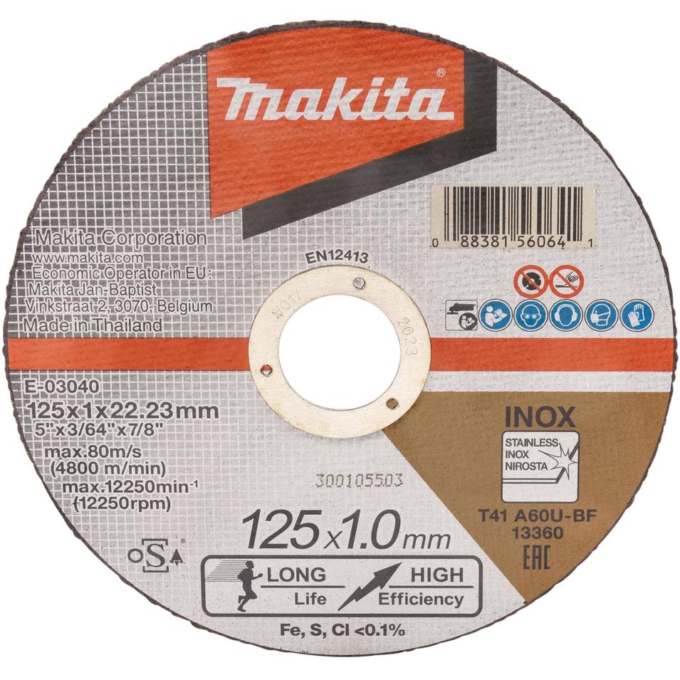 Makita E-03040 Kapskiva 125 x 1,0 x 22,23 mm