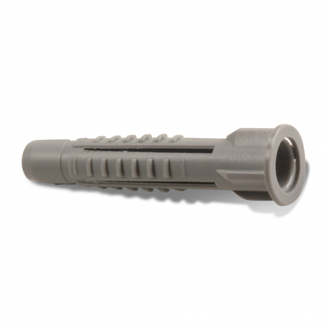 Heco 9620004 Universalplugg med krage, polypropylen 6 x 33 mm, 75-pakning