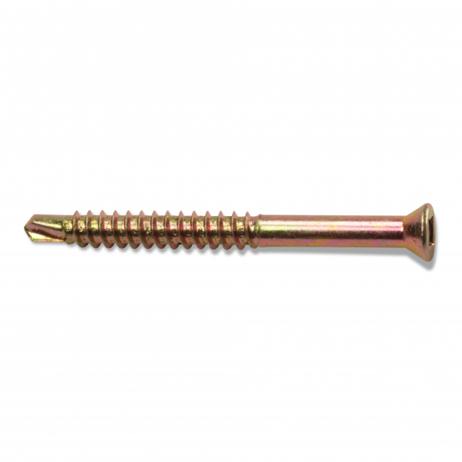 Heco 306039057514H Gulv- og listskrue gul krom, 250-pakning 3,9 x 57 mm
