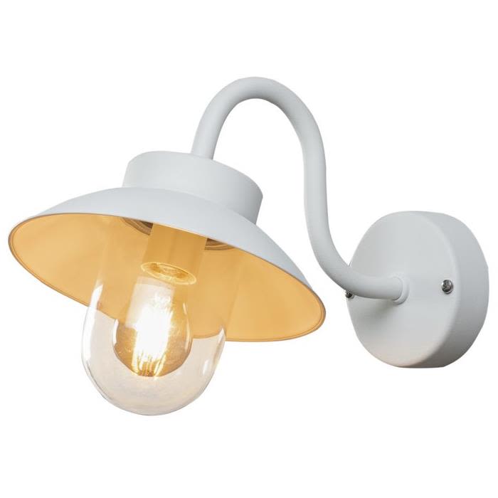 Konstsmide Vega Mini Väggarmatur E27, IP44 Vit