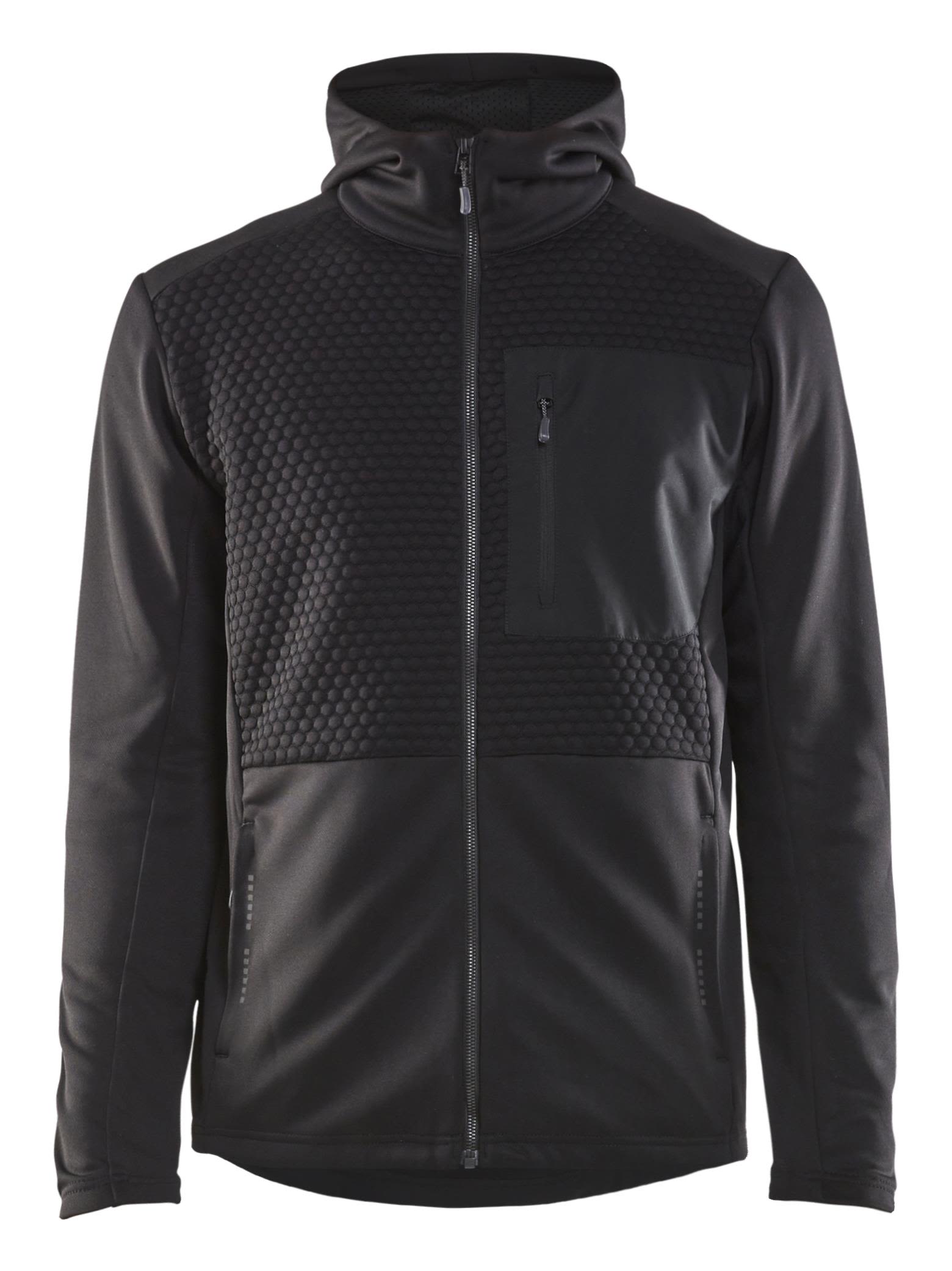 Blåkläder 354025269900XL Luvtröja svart, full zip Stl XL