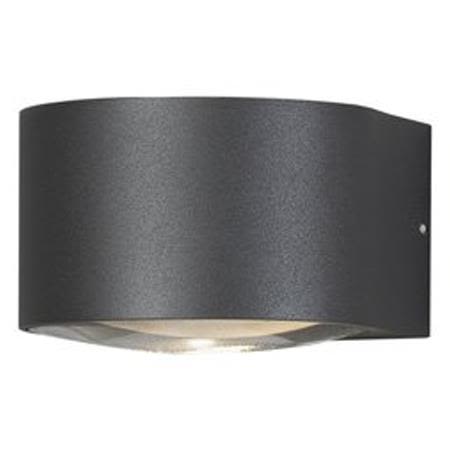 Konstsmide Gela Veggarmatur LED, 6W, 550 lm Mørkegrå