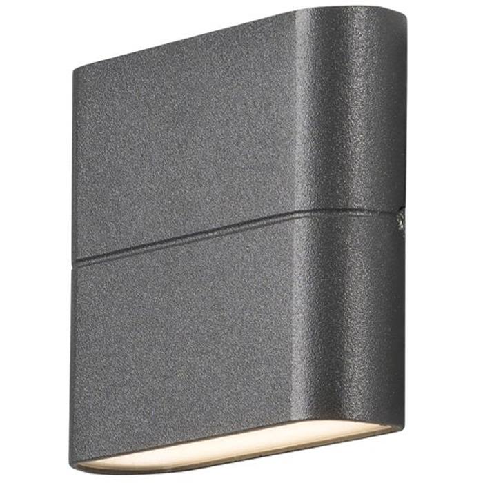 Konstsmide Chieri Veggarmatur 2x3W, LED, antracit