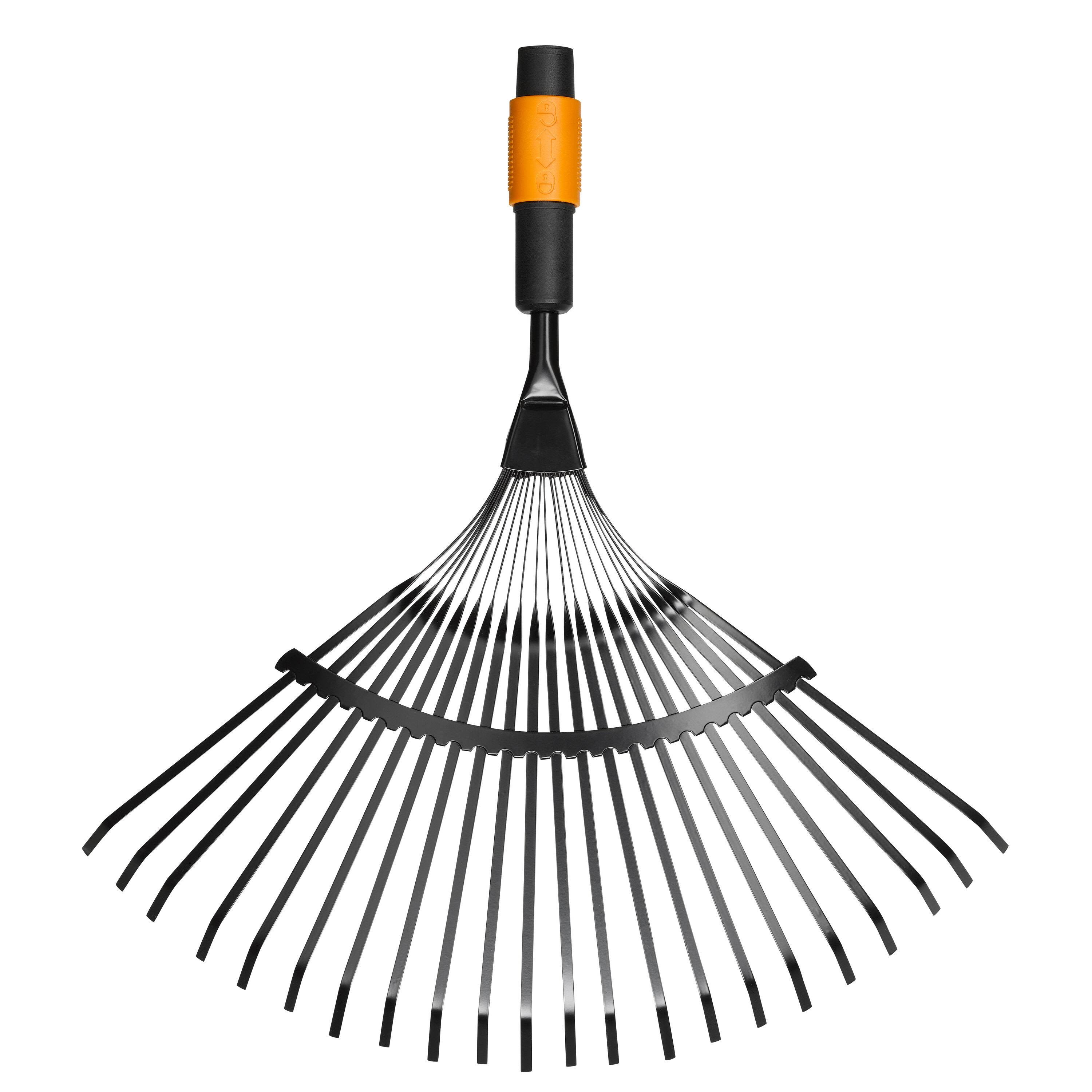 Fiskars 1000644, Løvrake, Stål, Sort, Oransje, 470 mm, 445 g