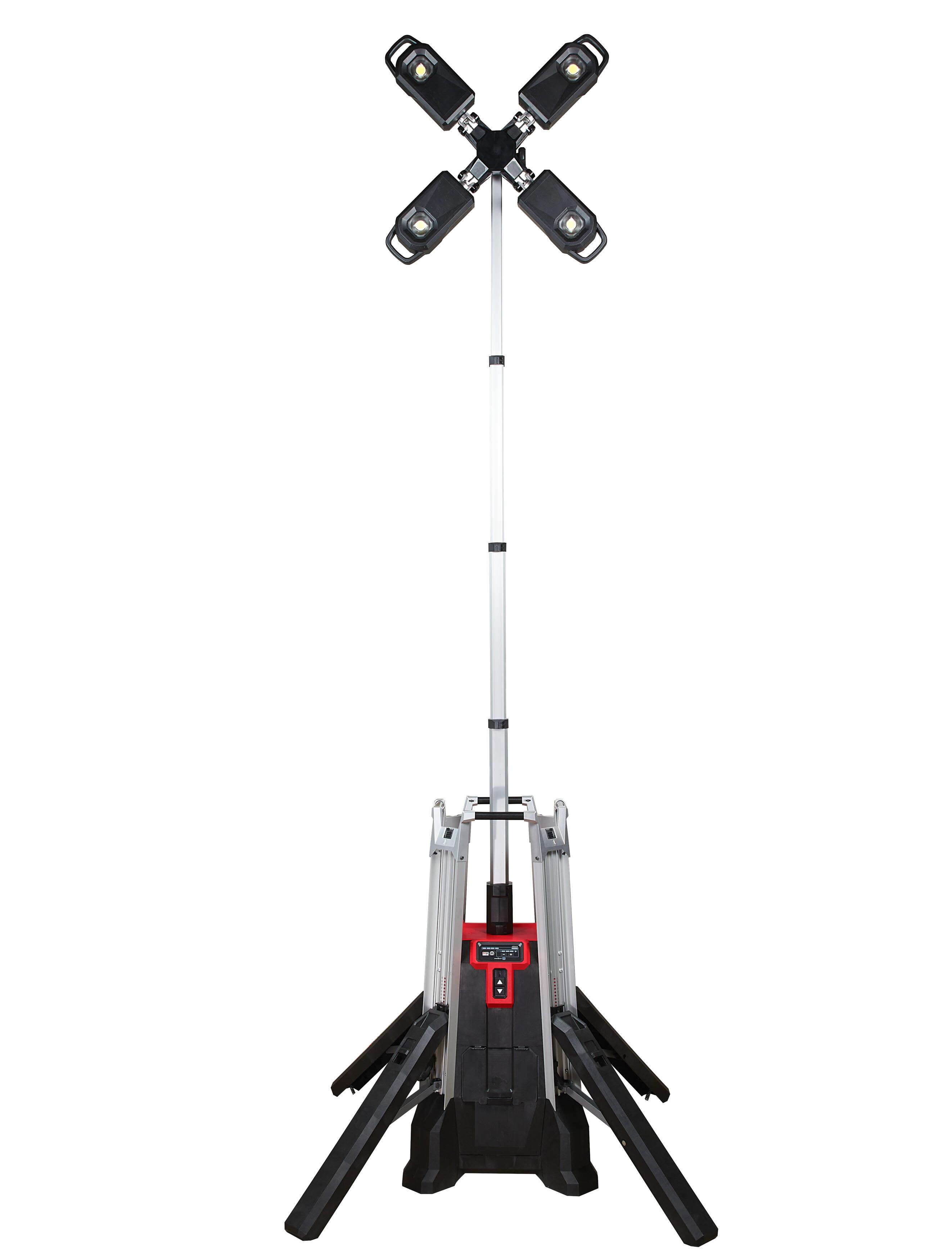 Milwaukee MXF TL-601 Belysningsmast med batteri och laddare