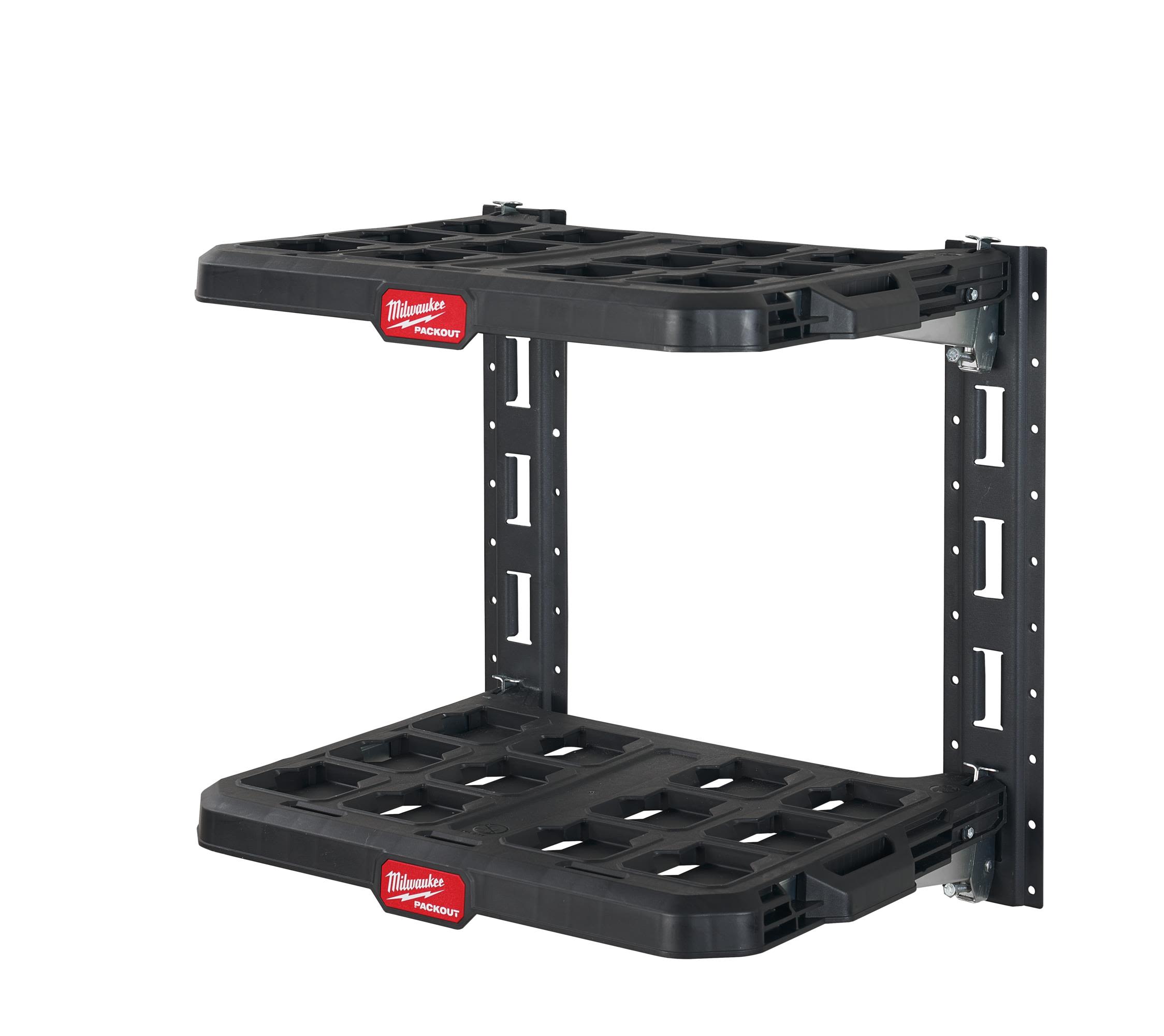 Milwaukee 4932472127 Packout Hyllesystem 2 hyller og monteringsskinner