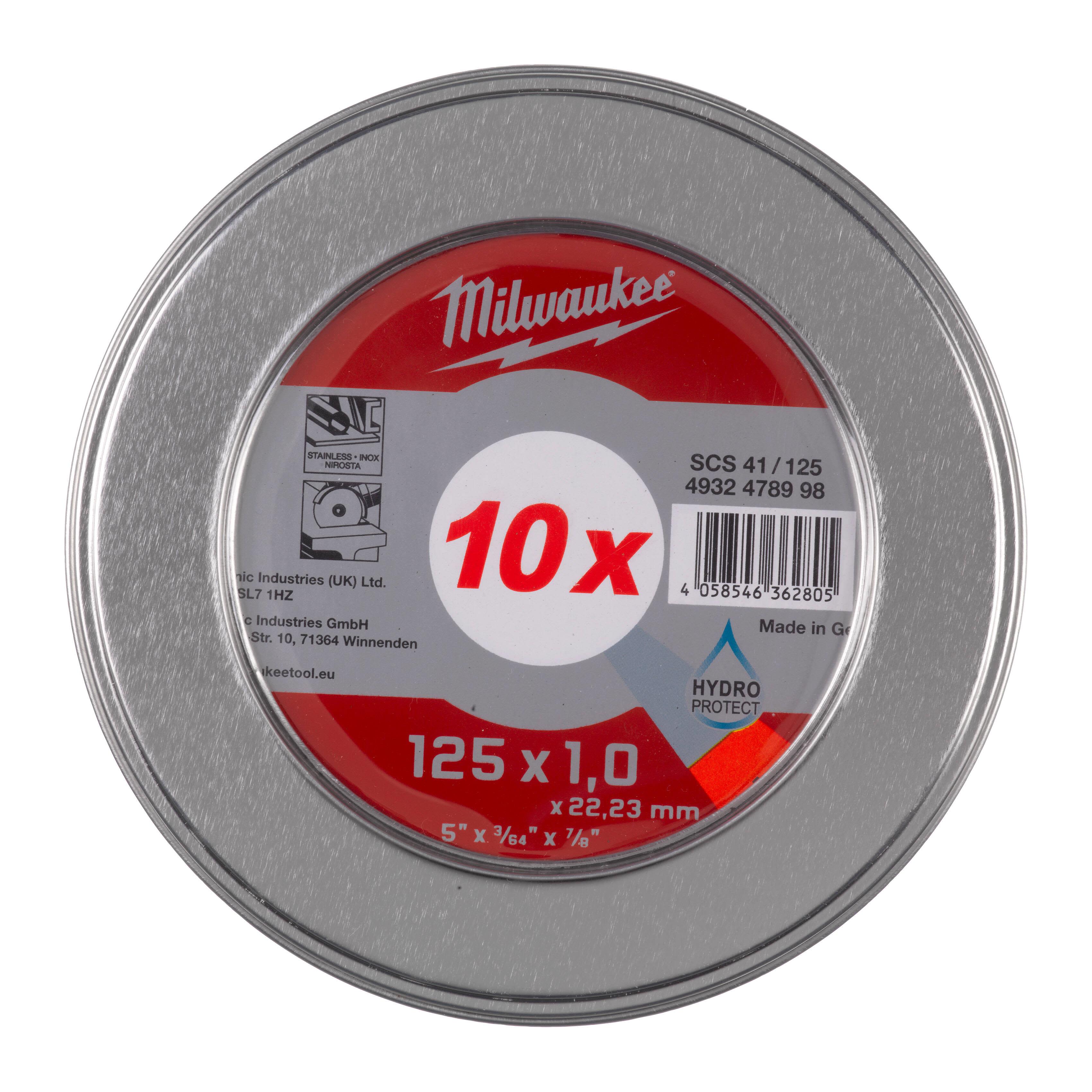 Milwaukee 4932478998 Kapskiva 10-pack 125 x 1.0 mm