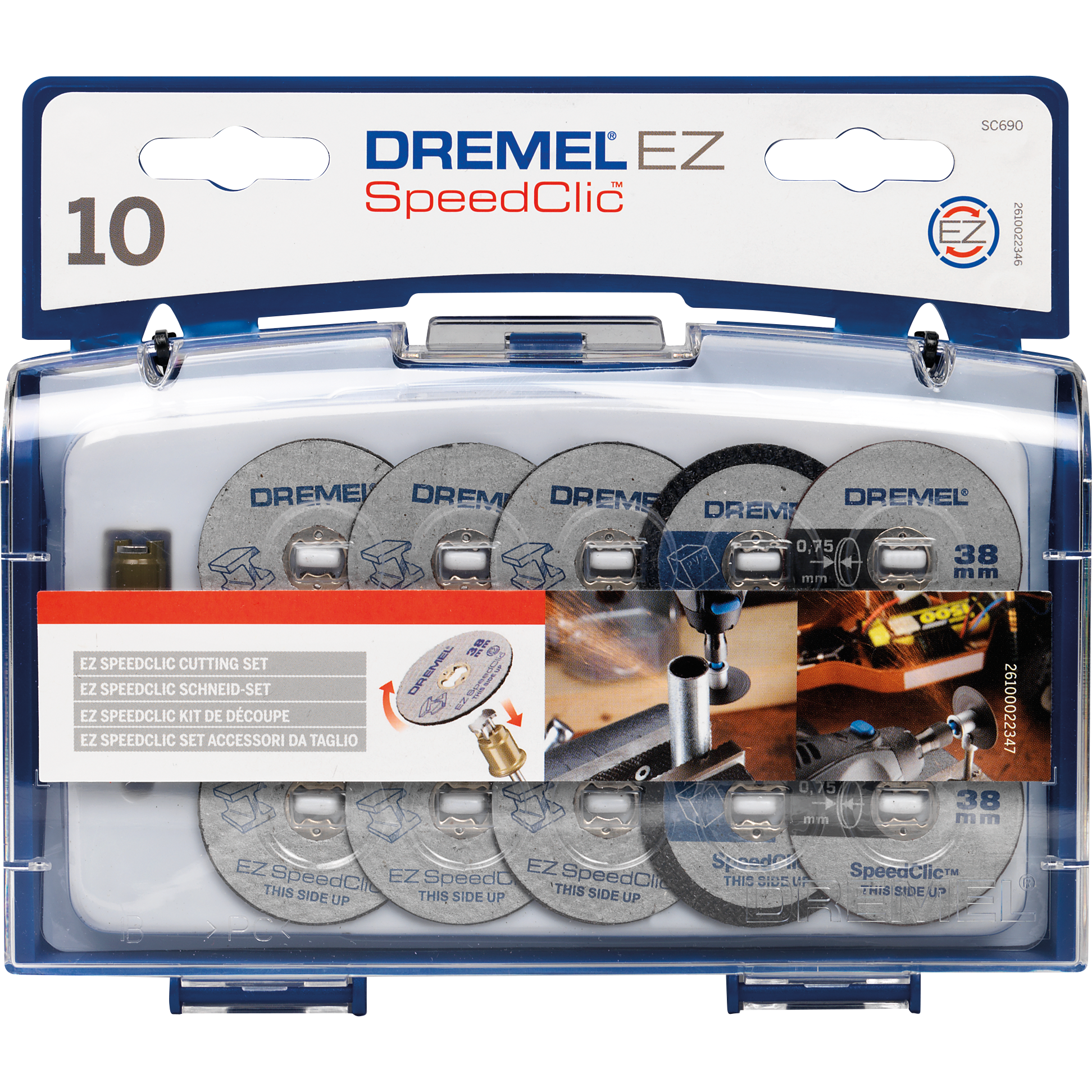 Dremel EZ SpeedClic SC690 Tilbehørssett for kapping 11 deler