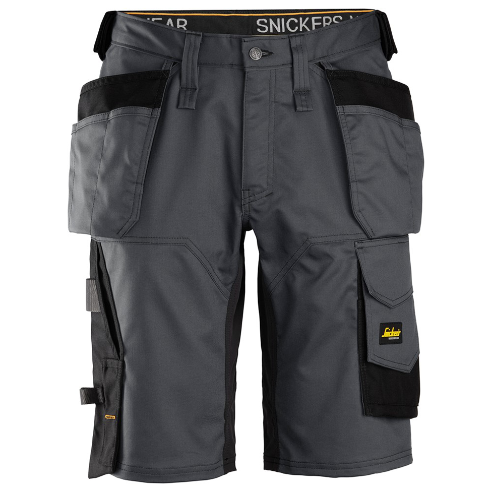 Snickers Workwear 6151 AllroundWork Shorts stålgrå / svart Stålgrå/Svart