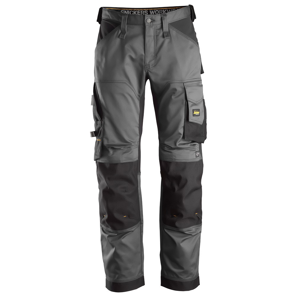 Snickers Workwear 6351 AllroundWork Håndværkerbukser Stål grå/sort Stålgrå/sort