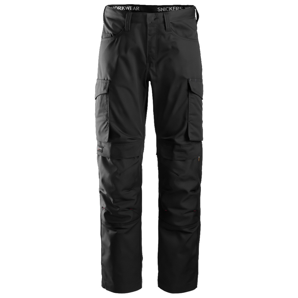 Snickers Workwear 6801 Arbeidsbukse svart, knebeskyttelseslomme Svart