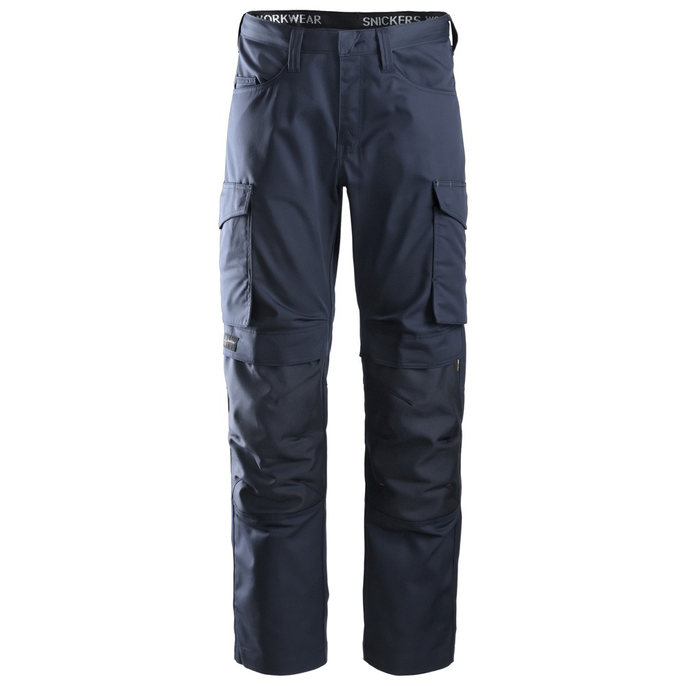 Snickers Workwear 6801 Arbetsbyxa marinblå, knäskyddsficka Marinblå