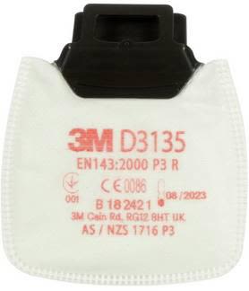 3M Secure Click D3135 Partikelfilter P3 R, till 800-serien