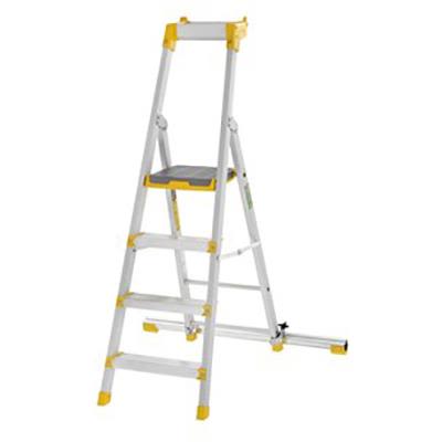 W.steps 55P Trappstege med certifierat aluminium, med stegfot 4 steg