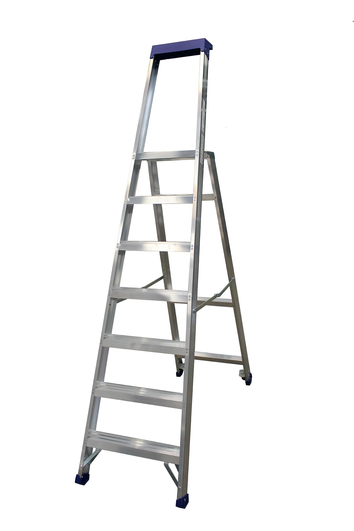 Skeppshultstegen 3350-07H Trappstege med hjul 7 steg, 1615 mm