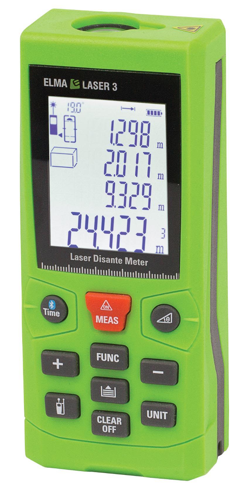 Elma Laser 3 Avståndsmätare med vinkelmätare, Bluetooth