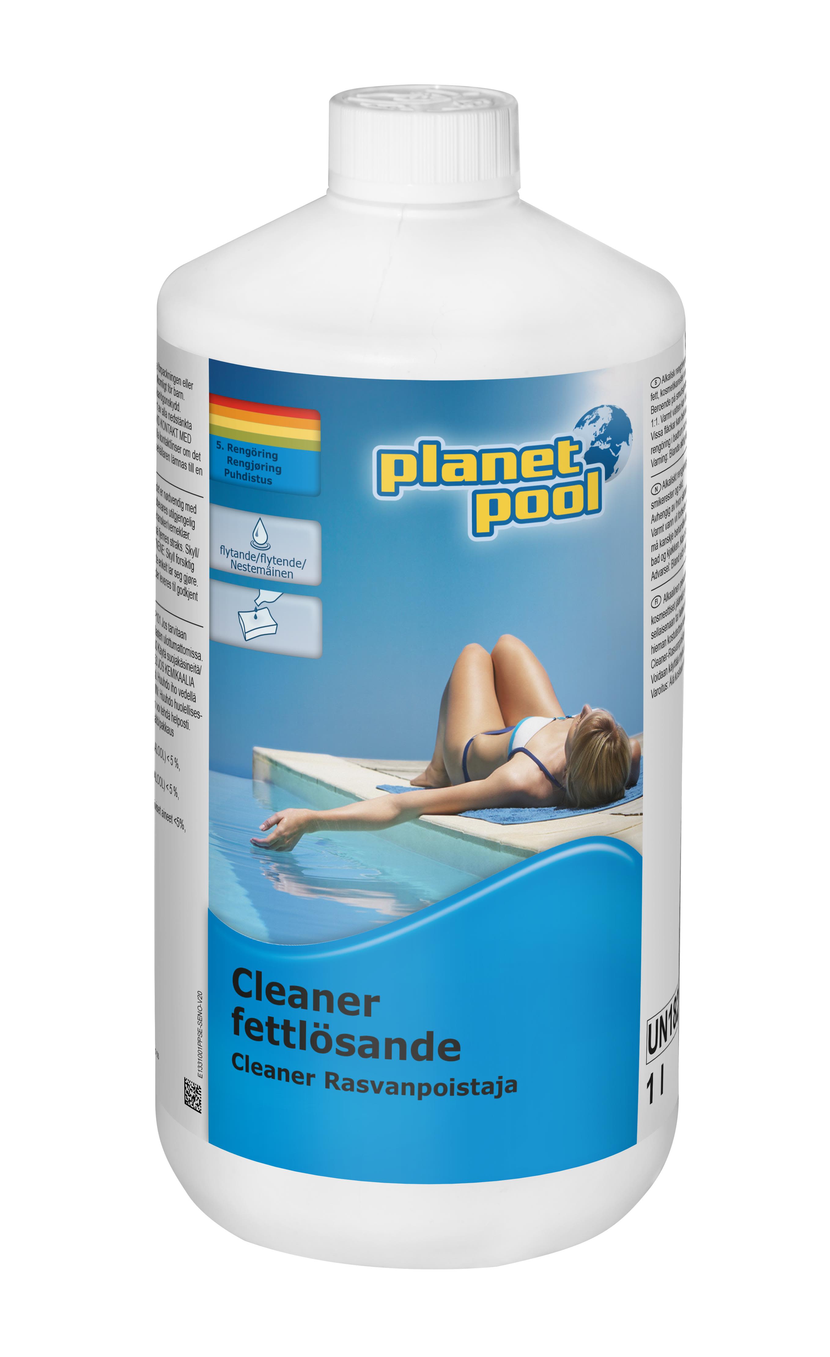 Planet Pool Cleaner Poolrengöring fettlösande, 1 l