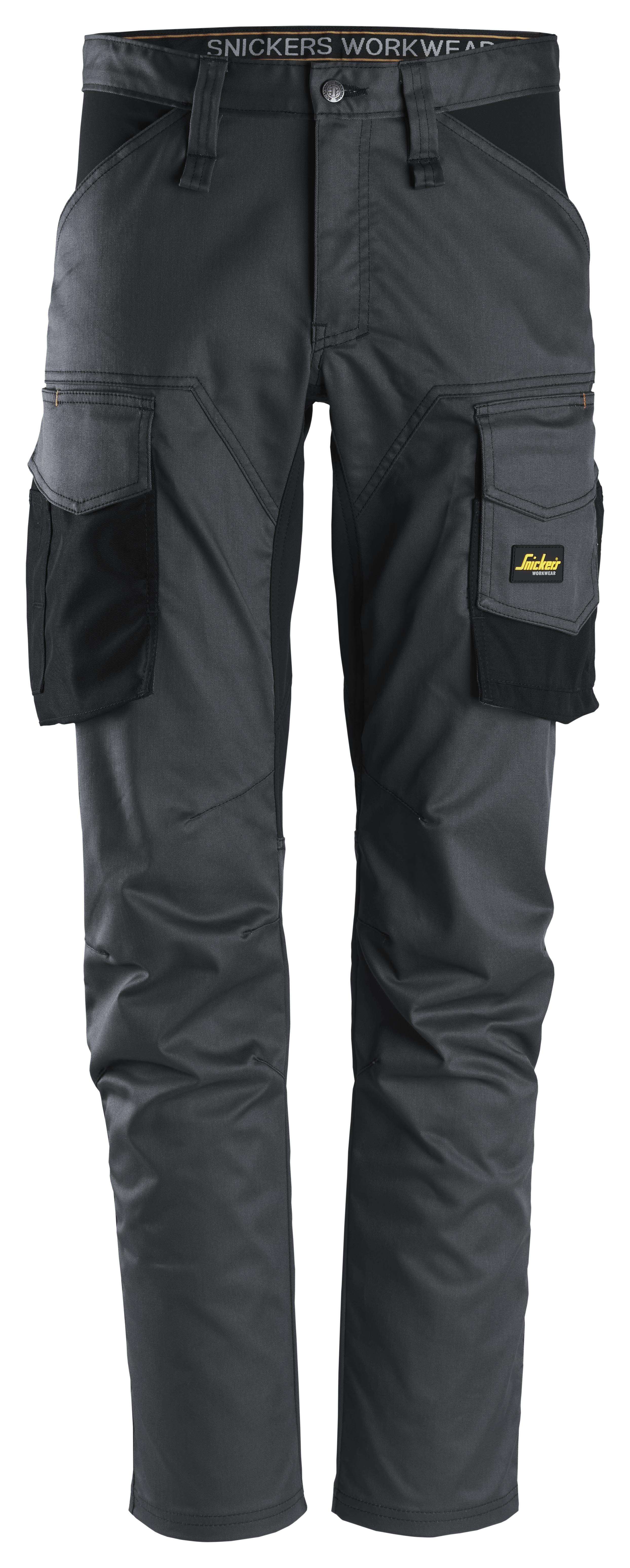 Snickers Workwear 6803 AllroundWork Servicebukse stretch, stålgrå/svart Stålgrå/Svart