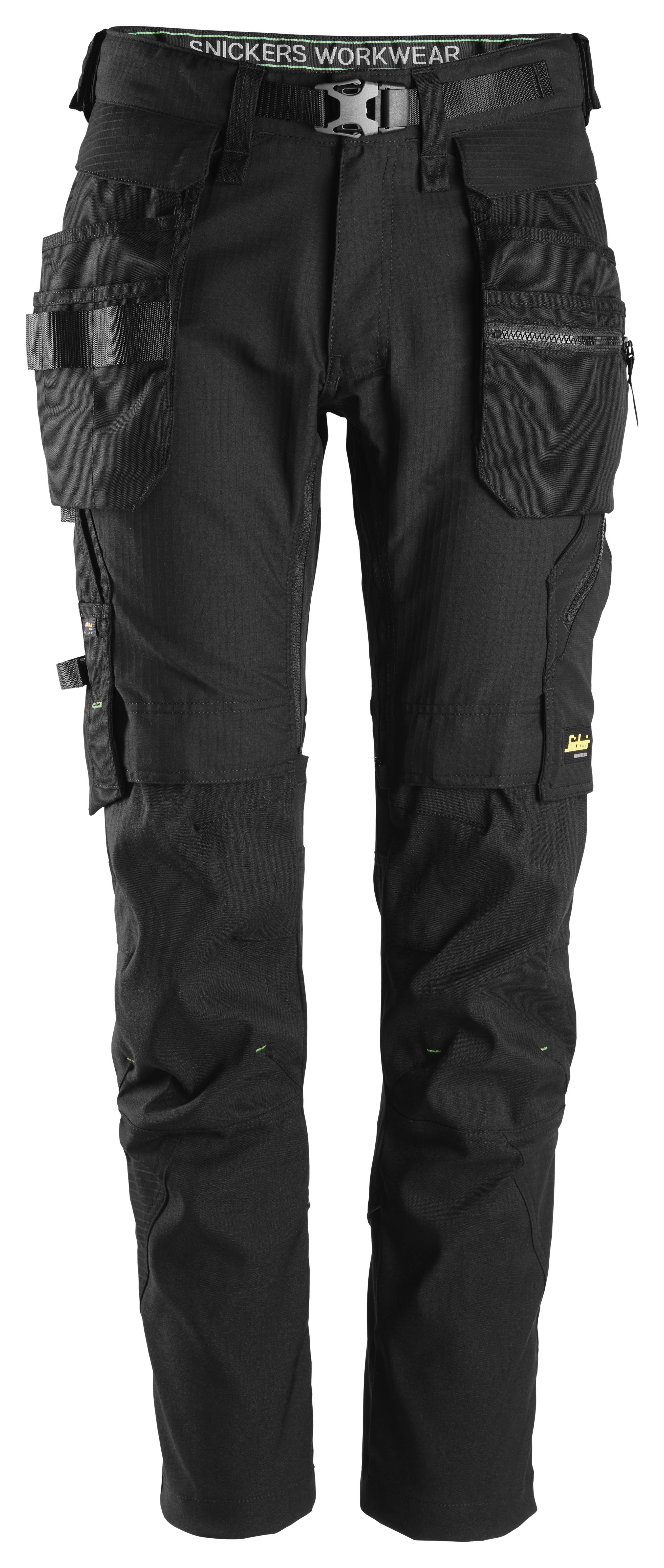 Snickers Workwear 6972 FlexiWork Arbeidsbukse svart, med stretch Svart