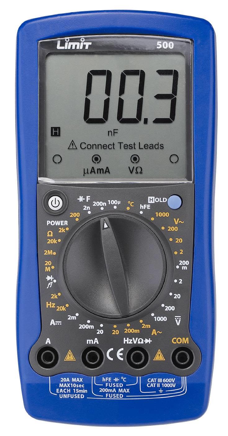 Limit 500 Multimeter inkl. batterier