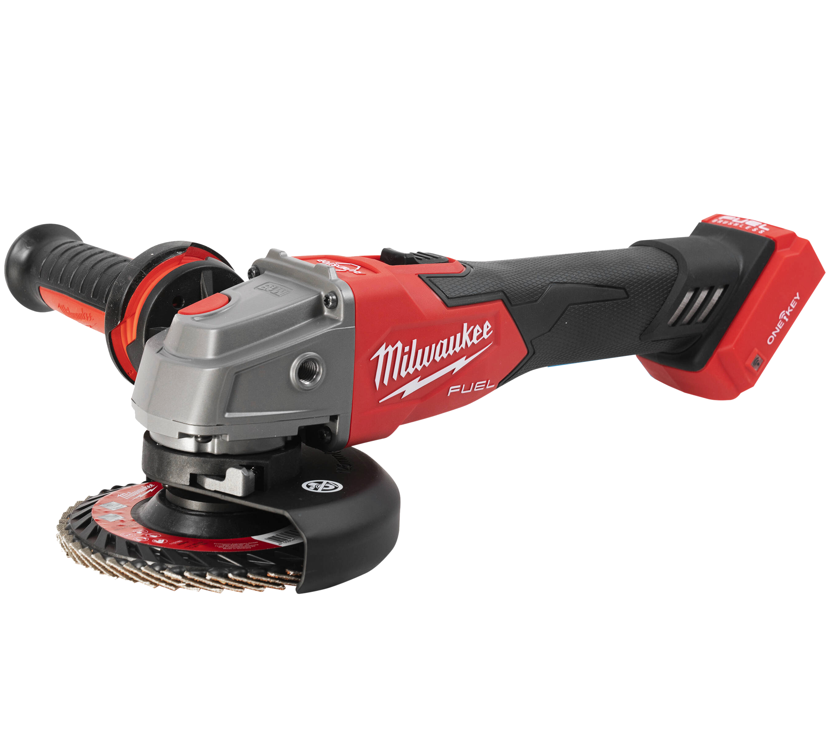 Milwaukee M18ONEFSAG125XB0X Vinkelslip Ø125 mm, utan batteri och laddare