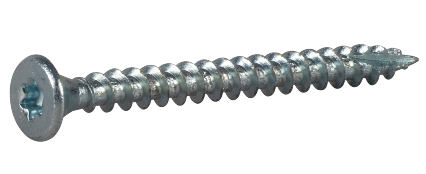 ESSVE 123165 Treskrue 4,5 mm Ø, TX20, helgjenget, forsenket, FZB 50 mm, 200-pakning