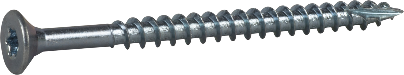 ESSVE 123205 Treskrue 6 mm Ø, TX30, helgjenget, forsenket, FZB 80 mm, 100-pakning