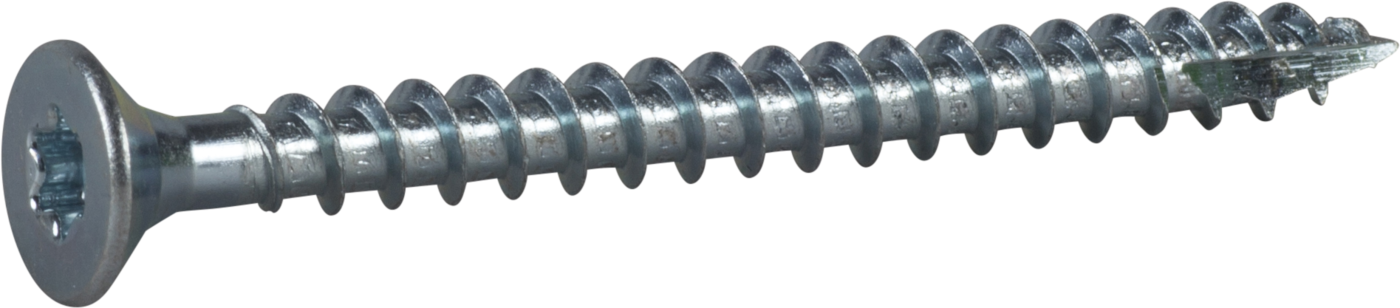 ESSVE 423201 Treskrue 6 mm Ø, TX30, helgjenget, forsenket, FZB 60 mm, 10-pakning