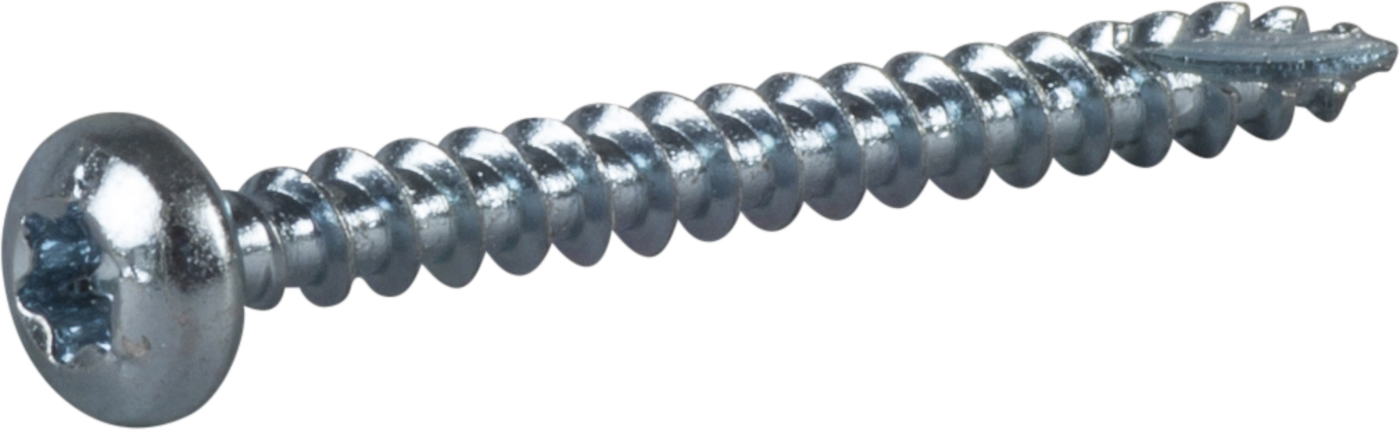 4,0x40/40 Spånpladeskrue Pan Hoved Tx20 Elgalvaniseret - (200 Stk.)