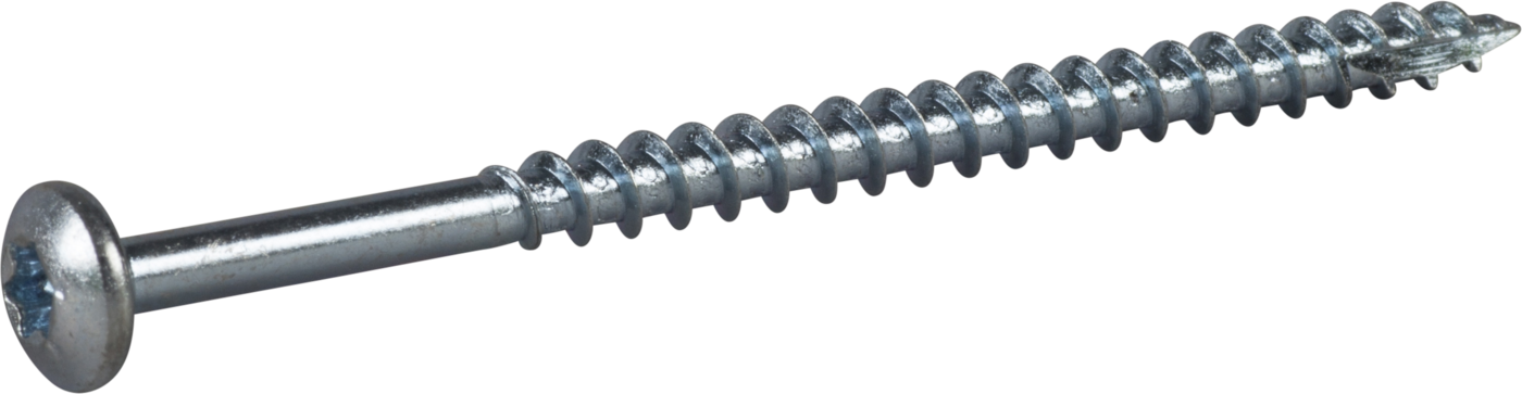 5,0X80/80 spånpladeskrue pan hoved TX25 elgalvaniseret - (100 stk.)