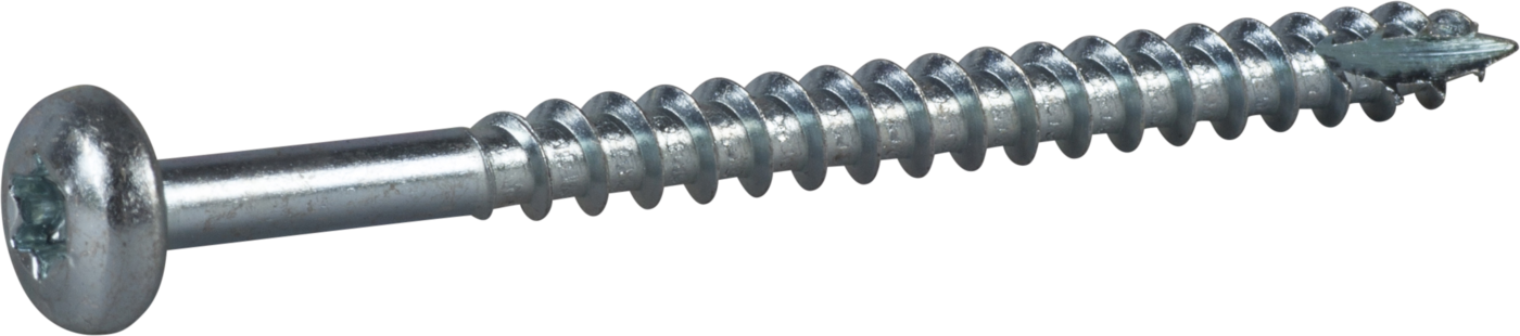 ESSVE 127199 Träskruv 6 mm Ø, TX30, helgängad, FZB 80 mm, 100-pack