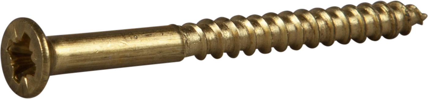 ESSVE 525028 Träskruv TFX, mässing 3,5 x 30 mm, 10-pack