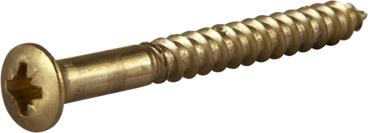 ESSVE 525185 Treskrue TKFX, messing 5 x 50 mm, 6-pakning