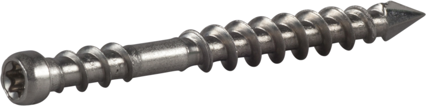 ESSVE HDS Plattingskrue skjult, 4,8 mm Ø, A2, TX15, 250-pakning 60 mm, A2