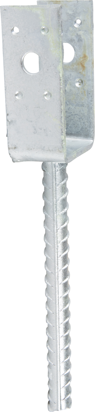 ESSVE 951616 Stolpsko 4 mm, typ U, förzinkad 50 x 40 x 100/200 mm