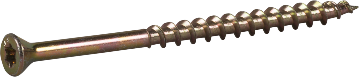 ESSVE 552476 Sponplateskrue Ø 4,8 mm, TX20, gulkrom 75 mm, 250-pakning
