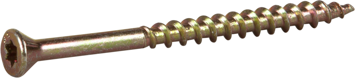 ESSVE 552458 Sponplateskrue Ø 4,8 mm, TX20, gulkrom 57 mm, 400-pakning