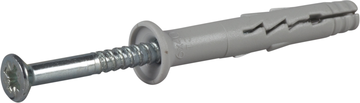 ESSVE 304805 Spikerplugg 6 mm Ø, FZB 40 mm, 200-pakning