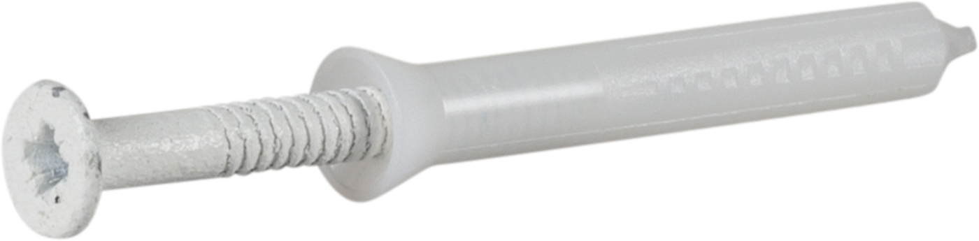 ESSVE 9304793 Spikerplugg 5 mm Ø, hvit, med krage 40 x 60 mm, 3000-pakning