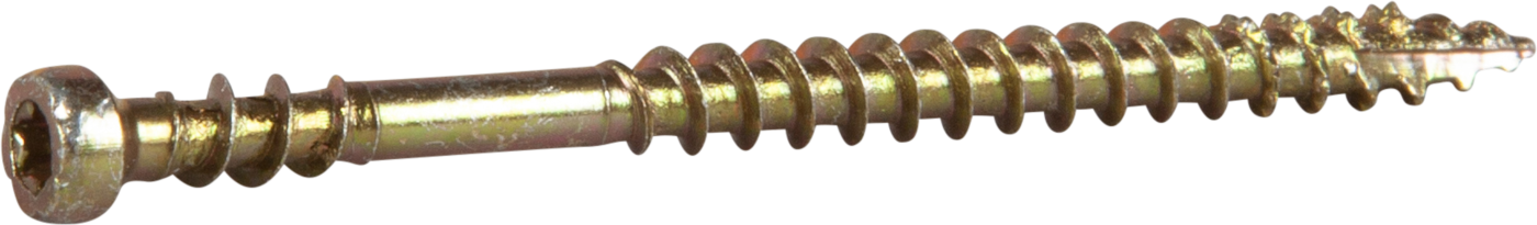 ESSVE 554657 Sokkelskrue 3,9 mm Ø, gulkrom, TX10 57 mm, 250-pakning