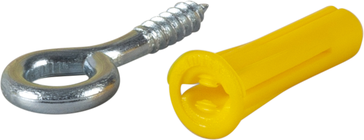 ESSVE 511130 Skruvkrok 50 mm, med plastplugg, 2-pack